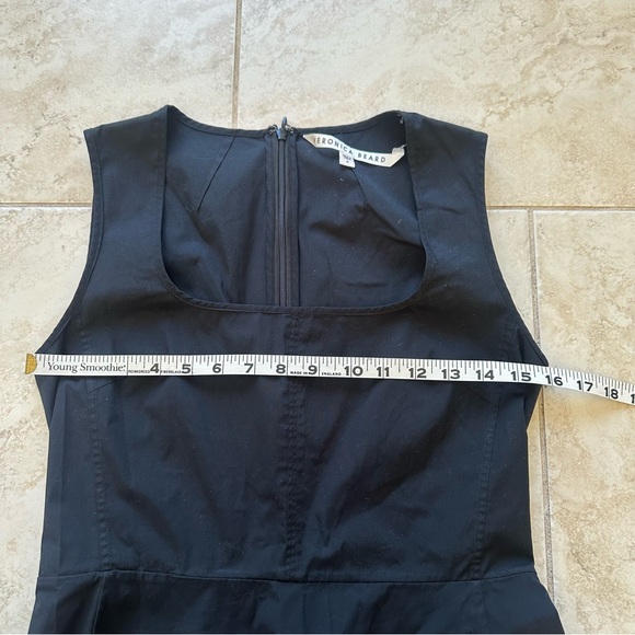 VERONICA BEARD Basso Black Peplum Sleeveless Shirt Blouse Top Professional - Picture 4 of 6